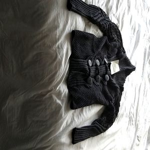 Charcoal Aran Merino Sweater NWT Small